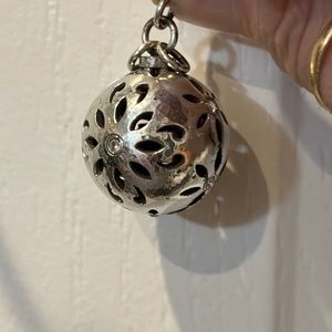 Vintage Brighton Flower Ball Charm with Swarovski Crystals